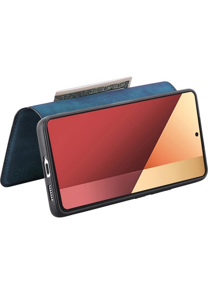 Caseneo Xiaomi Redmi Note 13 Pro 4g Kılıf Ayrılabilir Cüzdan Telefon Kapağı-Koyu Mavi (Yurt Dışından) modelleri