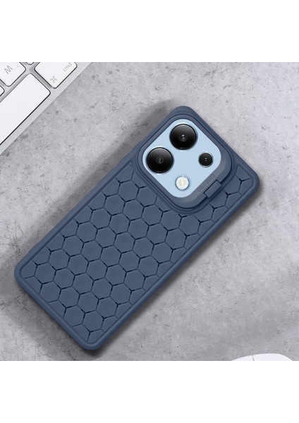 Xiaomi Redmi Için Not 13 4g Kılıf Kickstand Tpu Telefon Kapağı Isı Dağılımı Nefes Alabilir-Koyu Mavi (Yurt Dışından) indirimleri