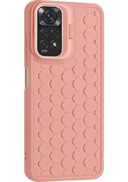 Xiaomi Redmi Note 12 Pro 4g Kılıf Tpu Telefon Kapağı Petek Doku-Pembe (Yurt Dışından)