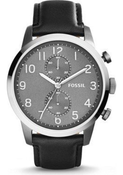 Fossil FS4812 Siyah Hakiki Deri Silikon Kaplama Saat Kordonu Kayışı 46MM indirimleri