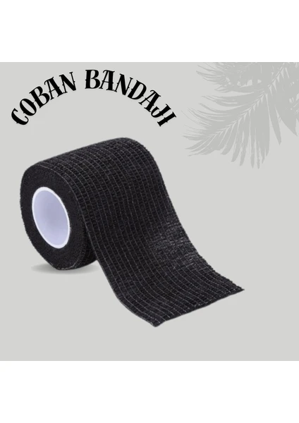 Siyah Renk Coban Bandajı Elastik Kendinden Yapışkanlı Coban Bandajı Yüksek Kalite Bandaj