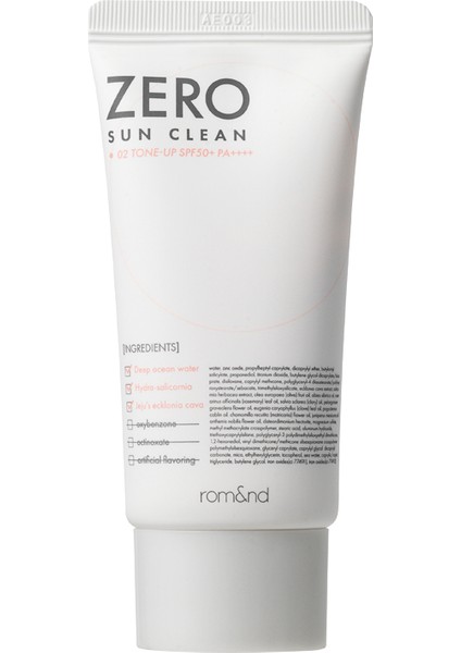 Zero Sun Clean Ton Up Spf 50+ Pa++++