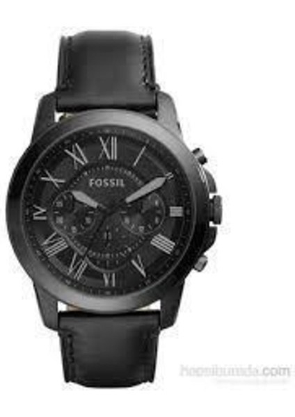 Fossil FS5097 Siyah Renk Hakiki Deri Silikon Kaplama Saat Kordonu Kayışı 46MM indirimleri