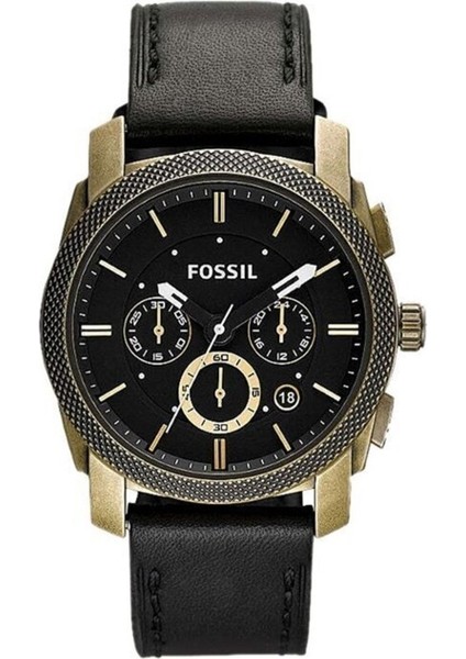 Fosil FS4657 Siyah Renk Hakiki Deri Silikon Kaplama Saat Kordonu Kayışı 46MM indirimleri