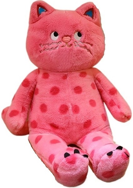 60 cm Sevimli Puantiyeli Kedi Bebek Yastık Peluş Oyuncak Kız Hediye (Yurt Dışından) fiyatları