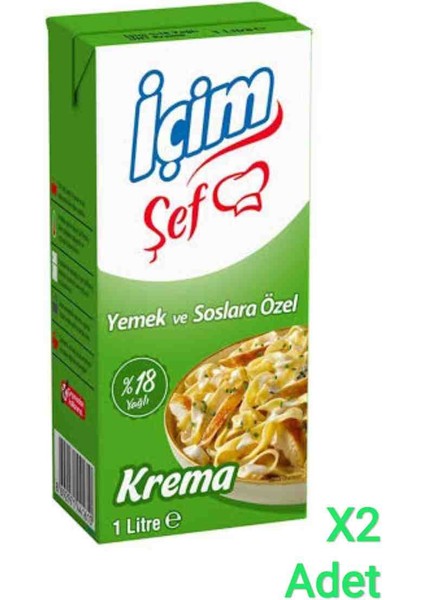 Içim Şef Krema %18 Yağlı x 2 Adet