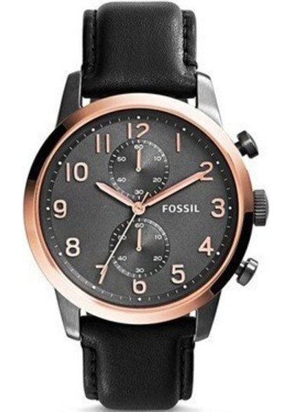 Fosil FS5085 Siyah Renk Hakiki Deri Silikon Kaplama Saat Kordonu Kayışı 46MM indirimleri