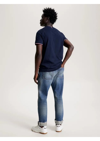 Erkek Th Logo Slim Fit T-Shirt - Lacivert modelleri