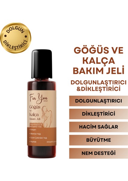 Dolgunlaştırıcı, Dikleştirici Göğüs ve Kalça Bakım Jeli 100 ml