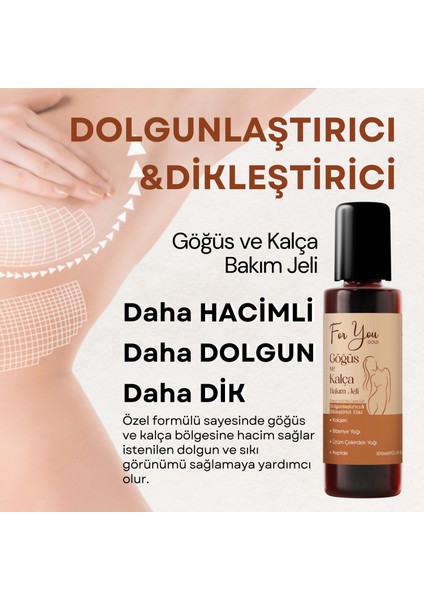 Dolgunlaştırıcı, Dikleştirici Göğüs ve Kalça Bakım Jeli 100 ml