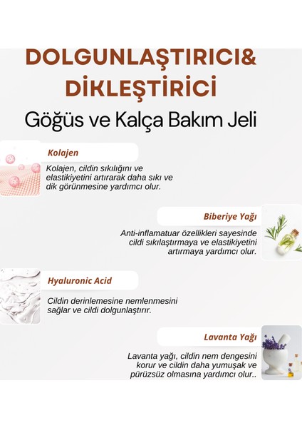 Dolgunlaştırıcı, Dikleştirici Göğüs ve Kalça Bakım Jeli 100 ml