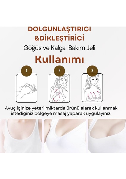 Dolgunlaştırıcı, Dikleştirici Göğüs ve Kalça Bakım Jeli 100 ml