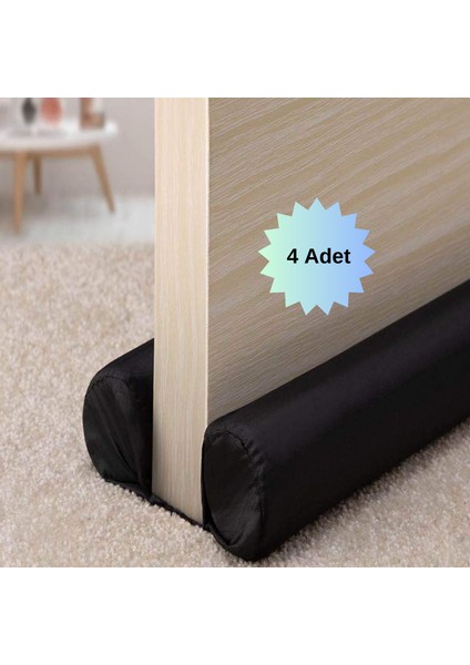 4 Adet Kapı Altı Rüzgar Önleyici Kapı Altı Yalıtım Eşik Süngeri Isı Işık Toz Soğuk Gürültü Önleyici