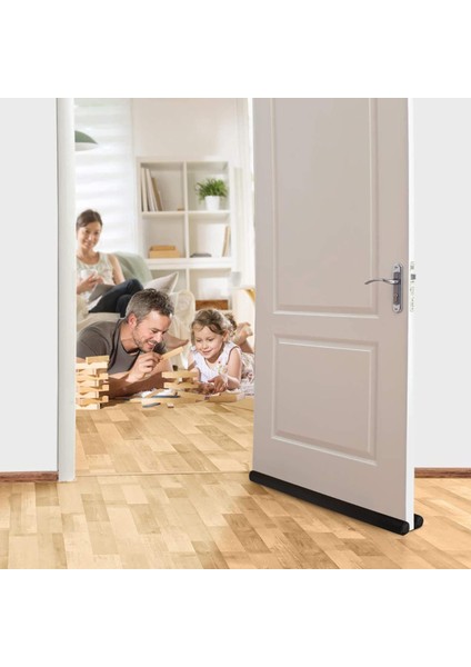 4 Adet Kapı Altı Rüzgar Önleyici Kapı Altı Yalıtım Eşik Süngeri Isı Işık Toz Soğuk Gürültü Önleyici indirimleri