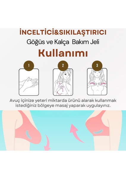 Inceltici, Sıkılaştırıcı, Toparlayıcı Göğüs ve Kalça Bakım Jeli 100 ml