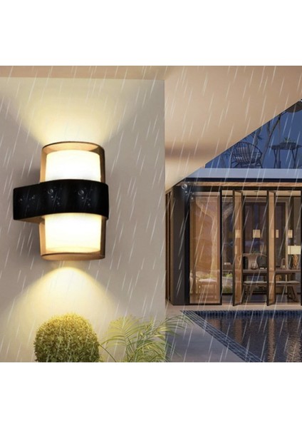 Tekno Trust LED Full Reyon 10W Dekoratif Modern Stil Dış Mekan LED Duvar Aplik, Bahçe Duvar Armatürü, Modern Ap