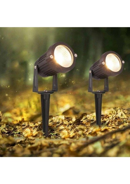 Tekno Trust Sarı - 7W Kazıklı LED Çim & Bahçe Aydınlatma Armatür Gün Işığı Rengi Bahçe Aydınlatma 0 - 250 W