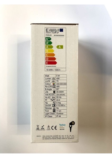 Tekno Trust Sarı - 7W Kazıklı LED Çim & Bahçe Aydınlatma Armatür Gün Işığı Rengi Bahçe Aydınlatma 0 - 250 W fırsatları