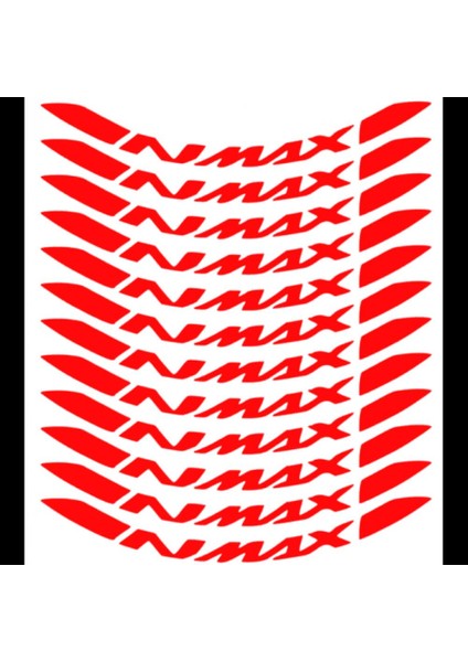 Yamaha Nmax Jant Şeridi Parlak Kırmızı