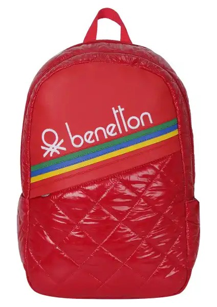 United Colors Of Benetton Kapitone Ilkokul Çantası Kırmızı
