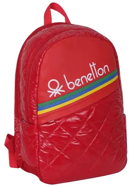 United Colors Of Benetton Kapitone Ilkokul Çantası Kırmızı fiyatları