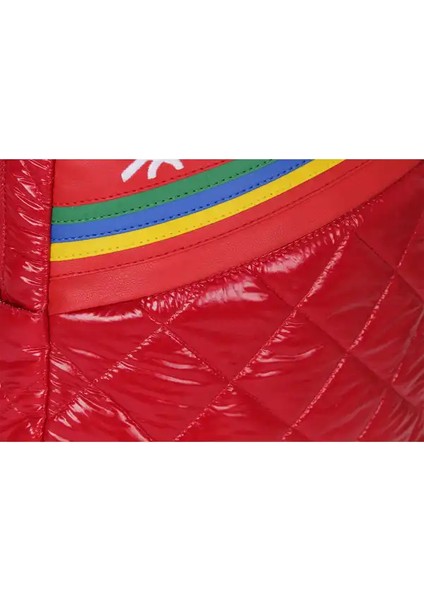 United Colors Of Benetton Kapitone Ilkokul Çantası Kırmızı indirimleri