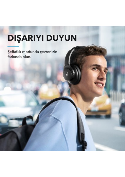 Soundcore Q21i NC Bluetooth Kablosuz Kulaklık - Aktif Gürültü Önleyici ANC - 40 Saate Varan Şarj Süresi -Siyah -A3004 (Anker Türkiye Garantili)