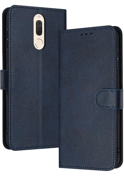 Huawei Mate 10 Lite Için Flip Case Pu Deri Saf Renk Toka ile (Yurt Dışından)