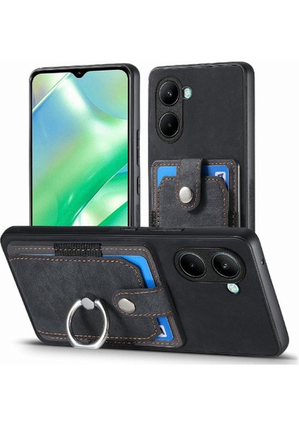 Realme C33 Manyetik Araç Montaj Için Kılıf Crad Yuvası Standı Halka Tutucu (Yurt Dışından)