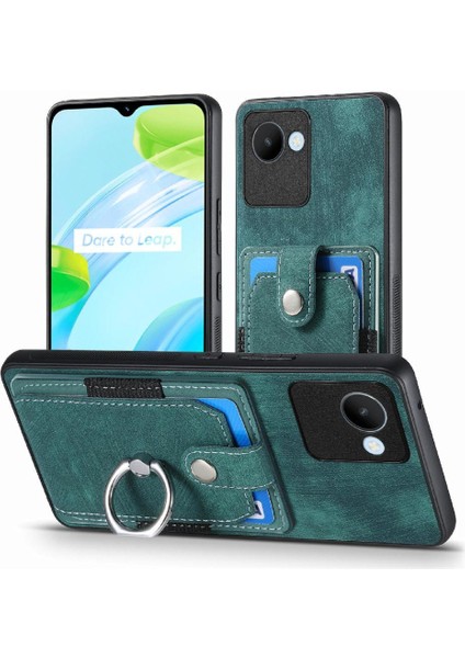 Realme C30 Için Kılıf Halka Tutucu Standı Crad Yuvası Manyetik Araç Montaj (Yurt Dışından)