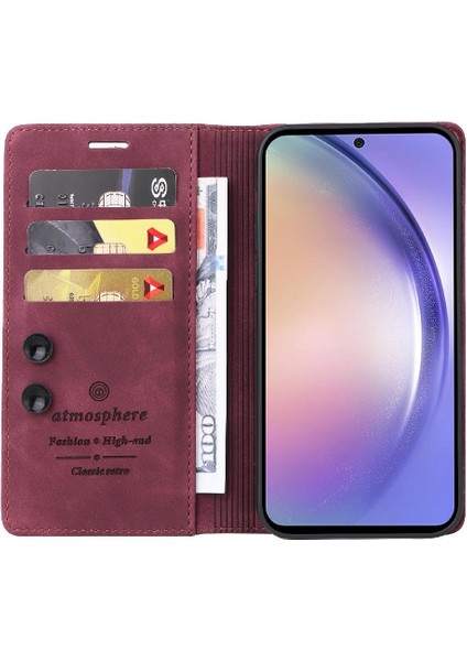 Samsung Galaxy A54 5g Için Flip Case Basit Iş Cüzdan Kapak Çevirin (Yurt Dışından) modelleri
