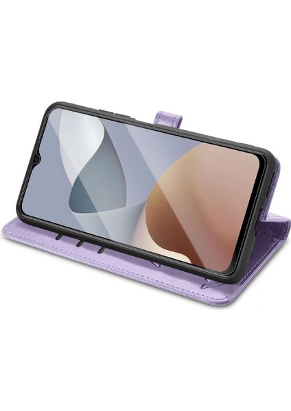 Zte A54 Karikatür Hayvanlar Için Kılıf Deri Kılıf Darbeye Kısa Kayış Flip (Yurt Dışından) modelleri