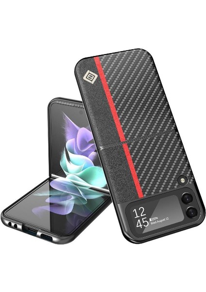 Samsung Galaxy Z Flip3 5g Alüminyum Metal Logo Mikrofiber Astar (Yurt Dışından)