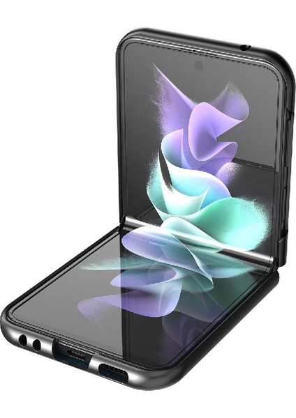 Samsung Galaxy Z Flip3 5g Alüminyum Metal Logo Mikrofiber Astar (Yurt Dışından)