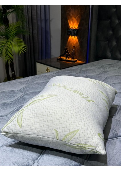 Tekno Trust 50 x 70 cm Ekstra Dolgulu Ortopedik Bambu Yastık Yeşilbeyaz Bambu Yeşil Antiyel Boncuk Elyaf fiyatları