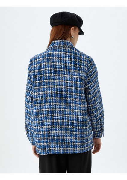 Tüvit Gömlek Ceket Cep Detaylı Uzun Kollu fırsatları