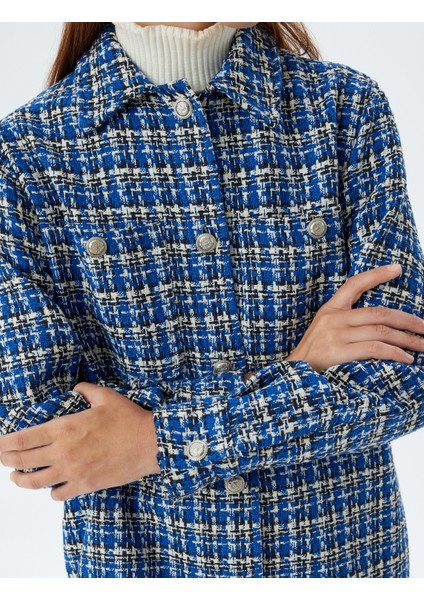 Tüvit Gömlek Ceket Cep Detaylı Uzun Kollu indirimleri