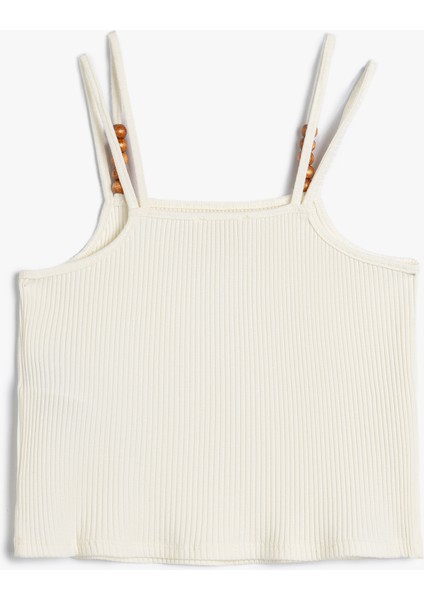 Askılı Atlet Ribanalı Yuvarlak Yaka Boncuk Detaylı fiyatları