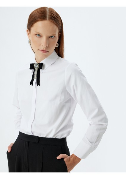 Basic Gömlek Uzun Kollu Slim Fit