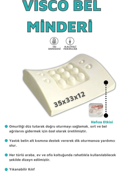 Tekno Trust Visco Ortopedik Bel Minderi Ortopedik Sırt Minderi modelleri