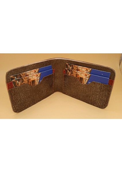 Deri Tamamen El Emeği Cüzdan 22CM*8CM * 1 Banknot Alanı 4 Kart Bölmesi 81J