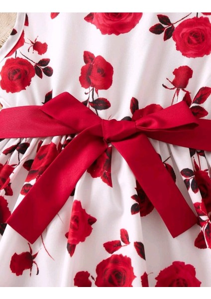 Kız Çocuk Çiçek Baskılı Elbise fırsatları