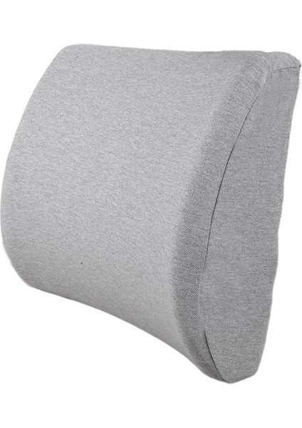 Tekno Trust Mikrofiber Visco Bel Minderi Ortopedik Bel Yastığı Araç Bel Minderi Orjinal Visco Visko Gri 35 x 50