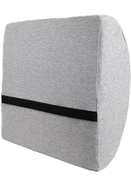 Tekno Trust Mikrofiber Visco Bel Minderi Ortopedik Bel Yastığı Araç Bel Minderi Orjinal Visco Visko Gri 35 x 50