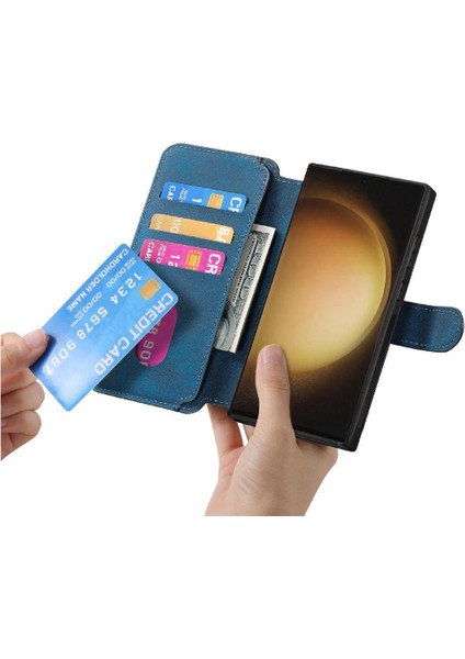 Samsung Galaxy S23 Için Flip Case Ultra Cüzdan Kart Standı Mıknatıs Koruyucu (Yurt Dışından) fiyatları
