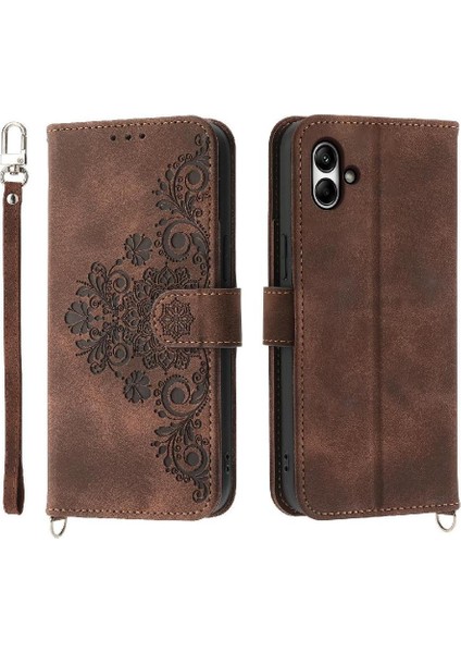 Samsung Galaxy A05 Çoklu Kredi Kartı Yuvaları Için Flip Case Darbeye (Yurt Dışından)