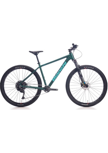 Alu  Magma Comp 9.1 530H Cues 1X10S - Suntour X1 Fork /pq Green Matt / Ckm Metalıze Celeste Gloss