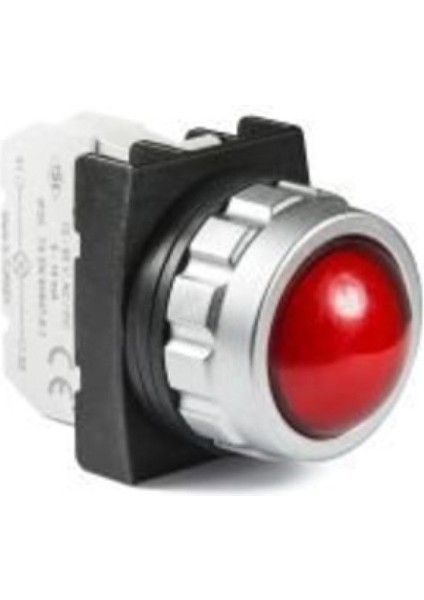 H0K0XK H Serisi Plastik Led'li 100-230V Ac Kırmızı 30 mm Sinyal