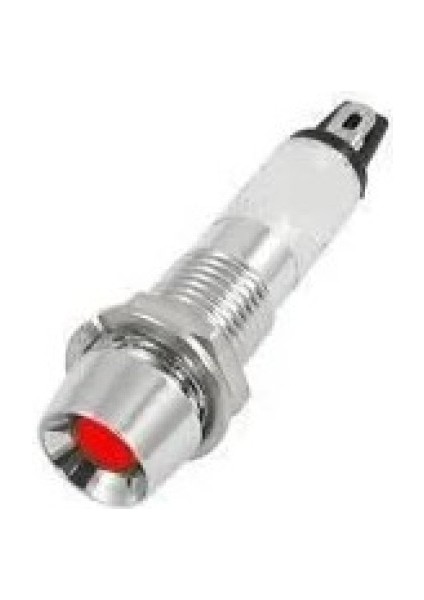 J8-220-K / Metal LED Sinyal 220V Kırmızı