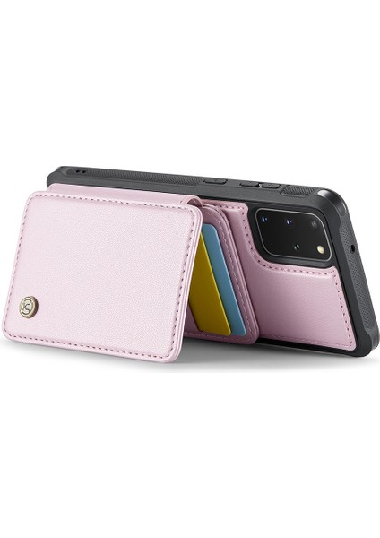 Jeehood Samsung Galaxy S20 Plus 5g/4g Manyetik Kılıf Pu+Tpu Telefon Kapak Kart Sahibinin Kickstand-Pembe (Yurt Dışından) fırsatları